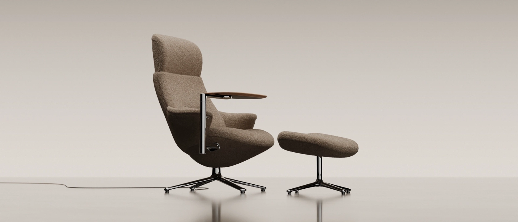 Humanscale Diffrient Lounge chair. Thumbnail image.