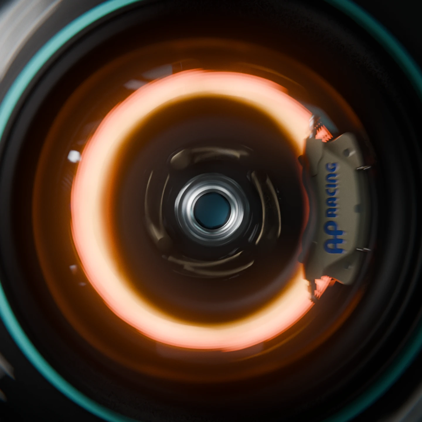 HyDriven Mira. Close-up of the brake disc heating up.