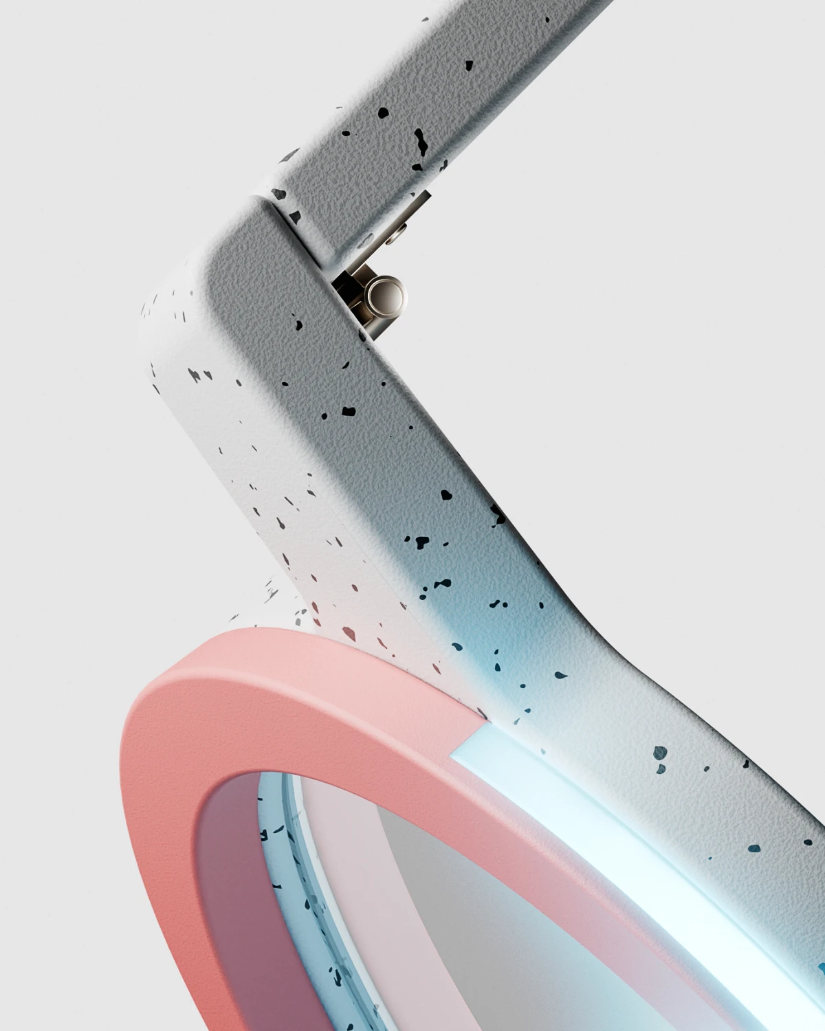 Myopia preventing glasses. Shot highliting the materials.