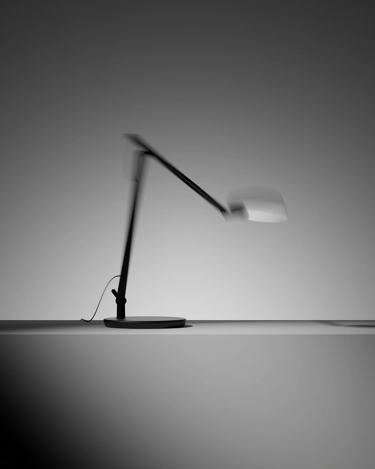 Humanscale Nova task light. Fast movement image.
