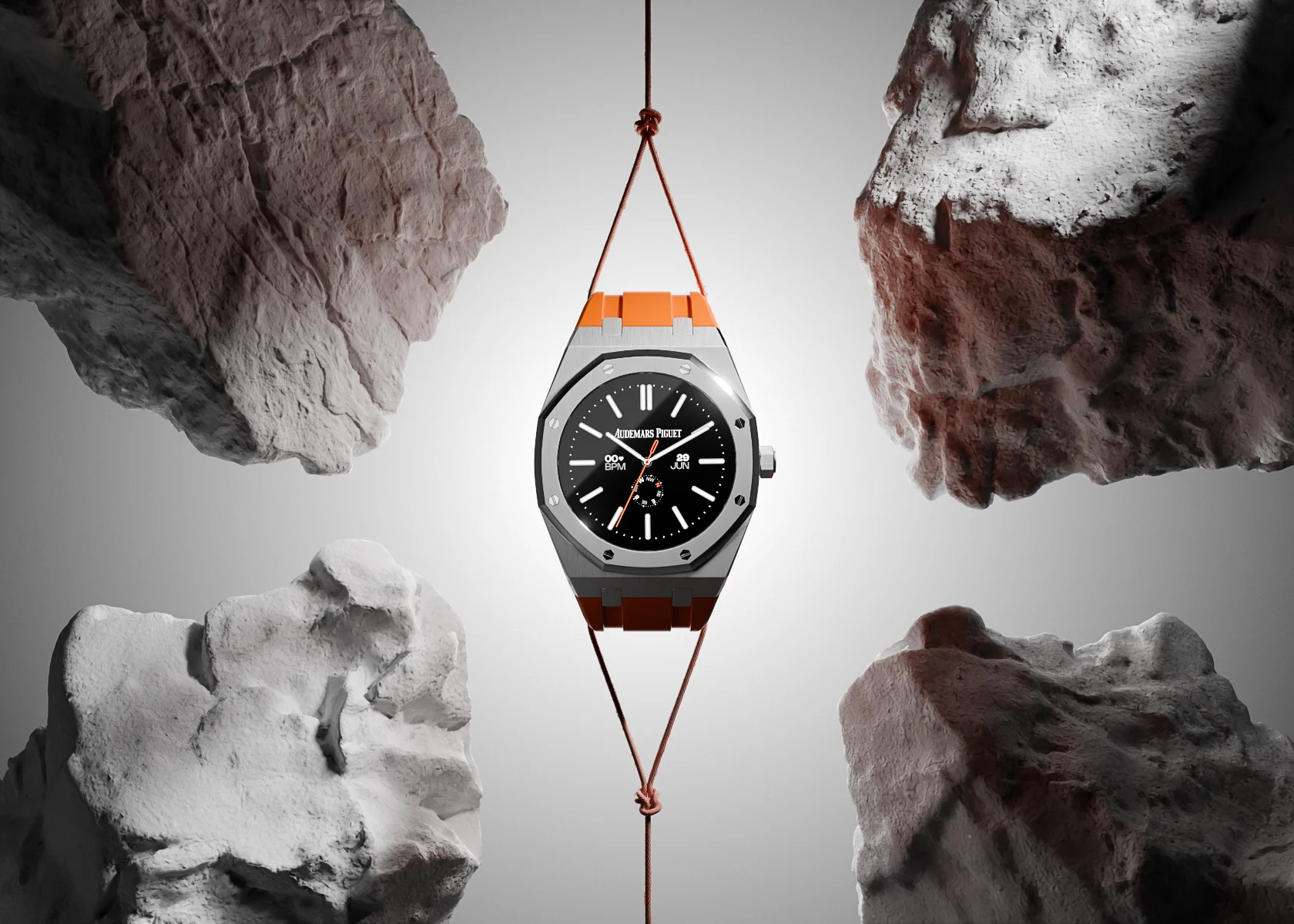 Audemars Piguet Smart Oak watch concept. Hero image.
